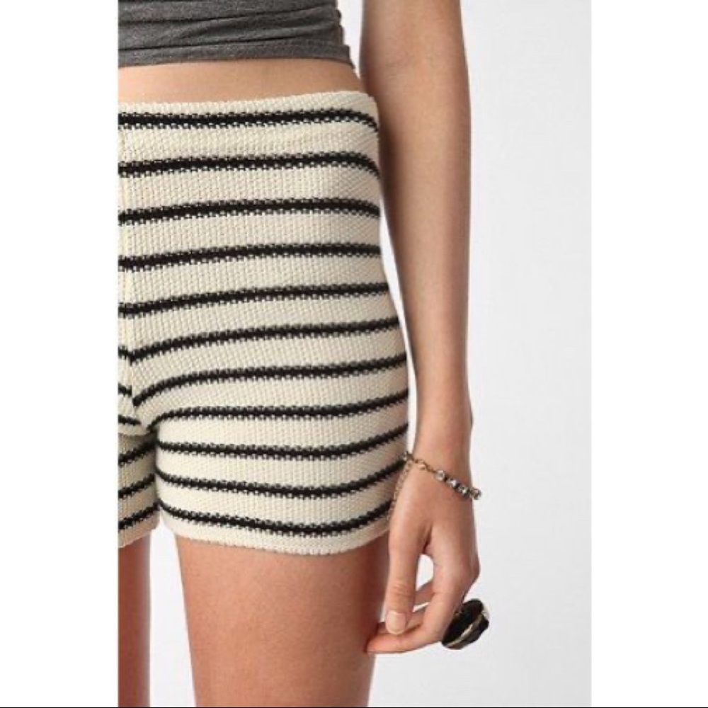 Sparkle & Fade Urban Outfitters stripe knit shorts